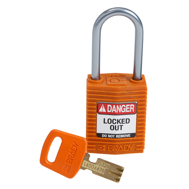 SafeKey Compact Nylon Lockout Padlocks with Alumium Shackle