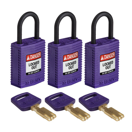 SafeKey Compact Nylon Lockout Padlocks