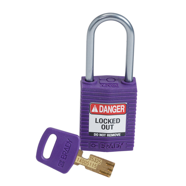SafeKey Compact Nylon Lockout Padlocks with Alumium Shackle