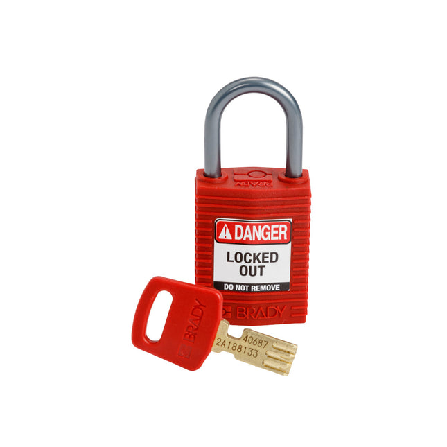 SafeKey Compact Nylon Lockout Padlocks with Alumium Shackle