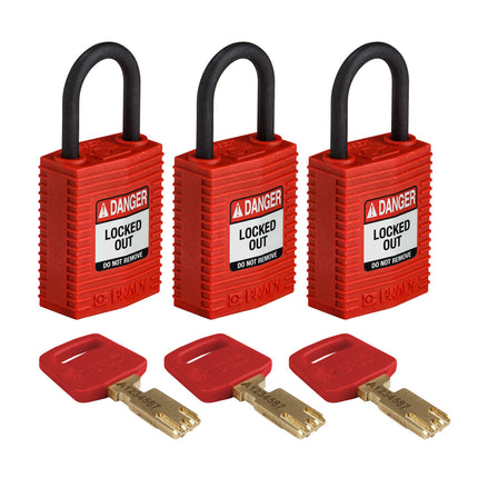 SafeKey Compact Nylon Lockout Padlocks