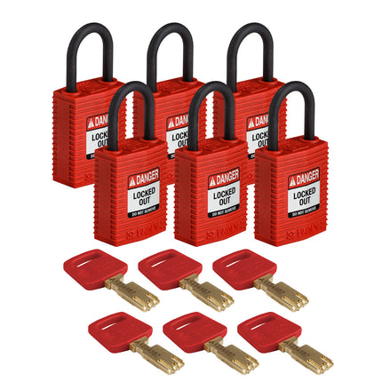 SafeKey Compact Nylon Lockout Padlocks