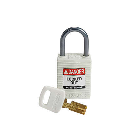 SafeKey Compact Nylon Lockout Padlocks with Alumium Shackle