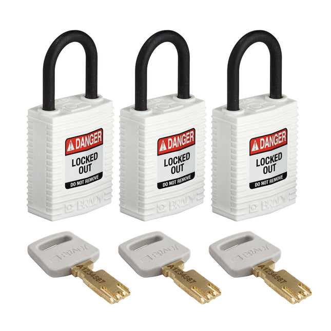 SafeKey Compact Nylon Lockout Padlocks