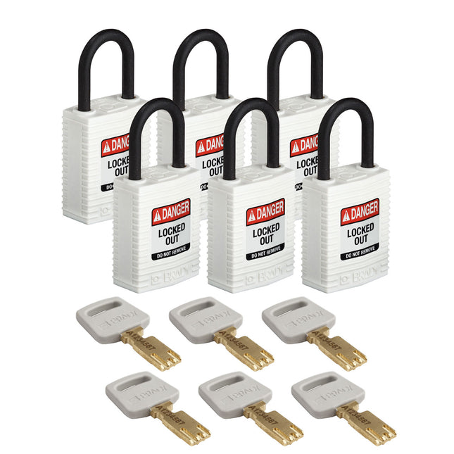 SafeKey Compact Nylon Lockout Padlocks