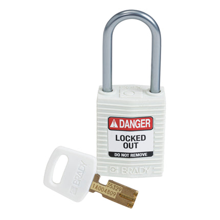SafeKey Compact Nylon Lockout Padlocks with Alumium Shackle