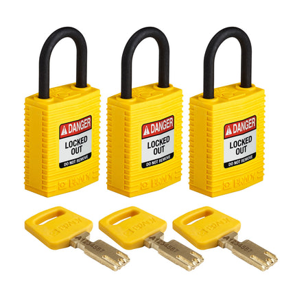 SafeKey Compact Nylon Lockout Padlocks