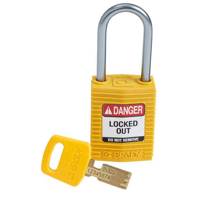 SafeKey Compact Nylon Lockout Padlocks with Alumium Shackle