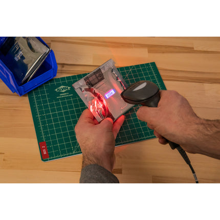 CR1500 Handheld Wired Barcode Reader with Stand  1D 2D QR Code