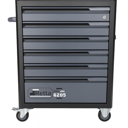 Retta Monoline 245 Piece Tool Trolley with 6 Drawers | RTA6205