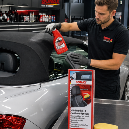 SONAX Soft Top Cleaner and Fabric Waterproof Impregnation Kit