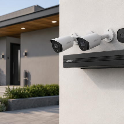 Dahua 5MP HDCVI Security Camera Kit with 4 Cameras and 4-Channel DVR Full Color | DH-KIT/XVR1B04H