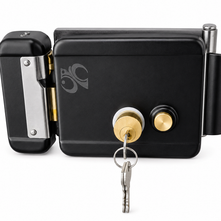 OUN UZ48 Plus | Surface Mounted Electric Gate Lock Matte Black