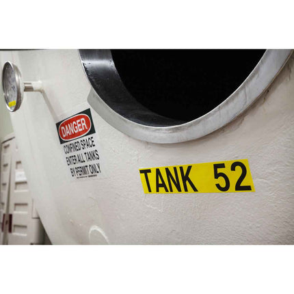 BBP85 General Purpose Preprinted OSHA DANGER Vinyl Labels