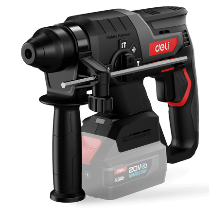 دريل شحن همر أحمر فارغ دِلي DE-DC20-2