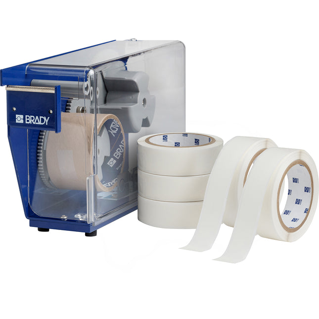 Continuous Material Dispenser with Liner Remover and Water Dissolvable Labels Kit