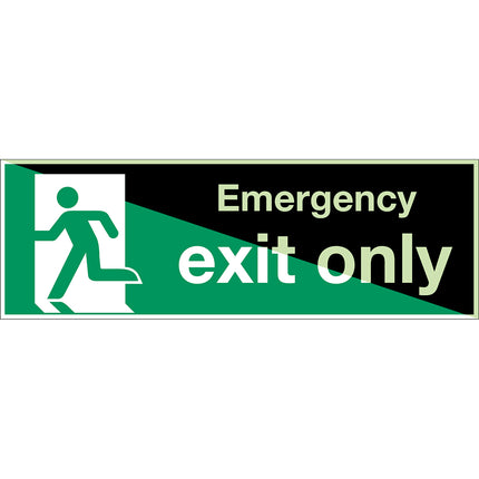 Glowinthedark safety sign