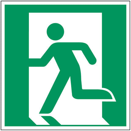 ISO Safety Sign  Emergency exit left