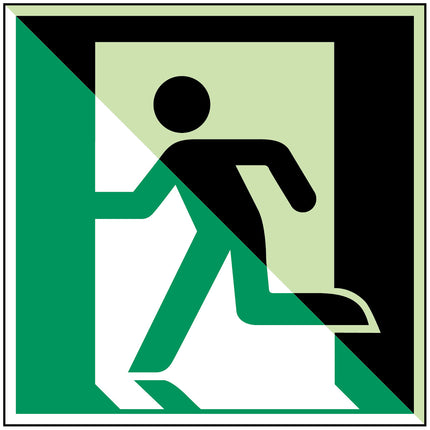 Glowinthedark safety sign