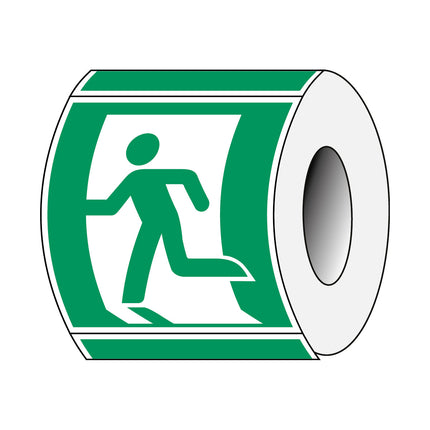 ISO Safety Sign  Emergency exit left