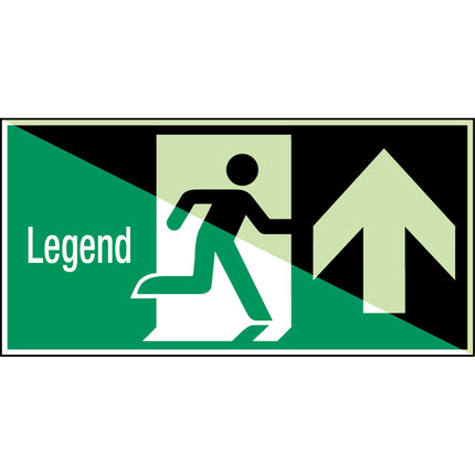 Glowinthedark safety sign