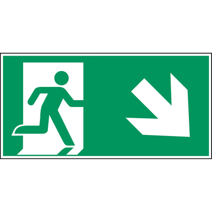 ISO Safety Sign  Emergency exit right