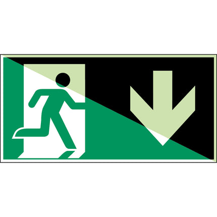 Glowinthedark safety sign