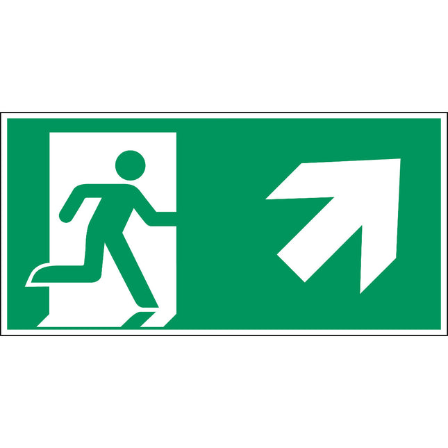 ISO Safety Sign  Emergency exit right