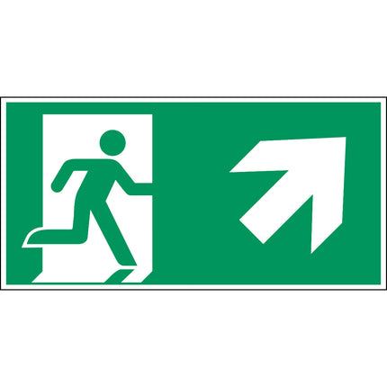 ISO Safety Sign  Emergency exit right