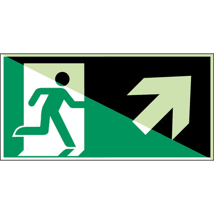 Glowinthedark safety sign