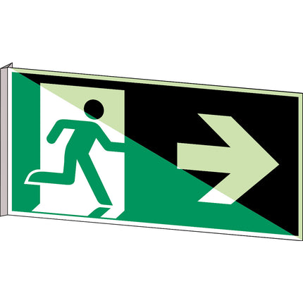 Glowinthedark safety sign