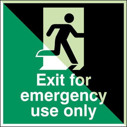 Glowinthedark safety sign