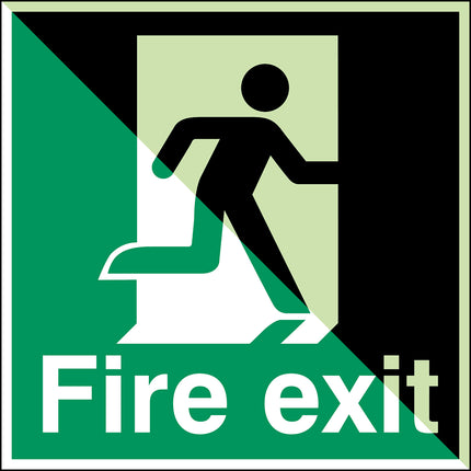 Glowinthedark safety sign