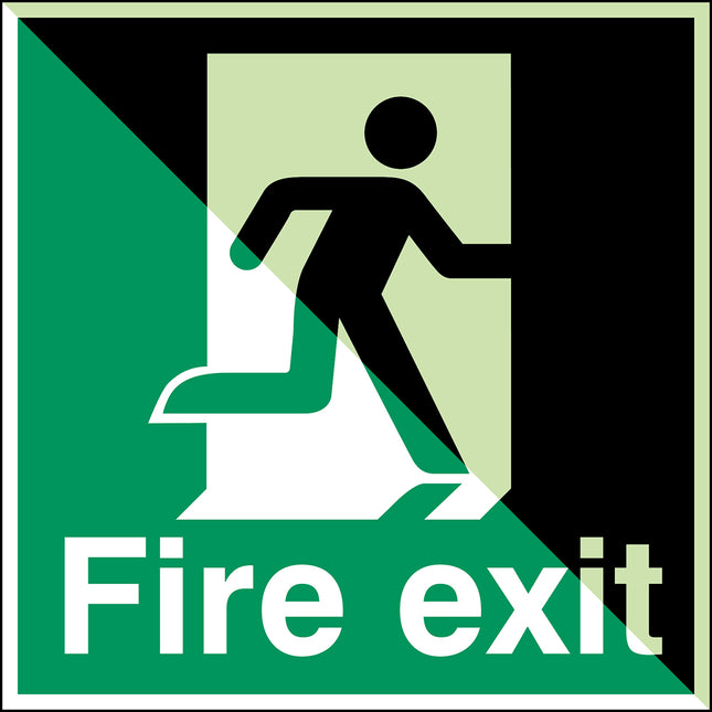 Glowinthedark safety sign