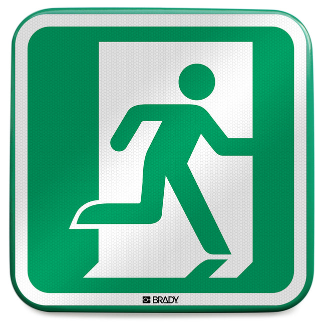 ISO Safety Sign  Emergency exit right
