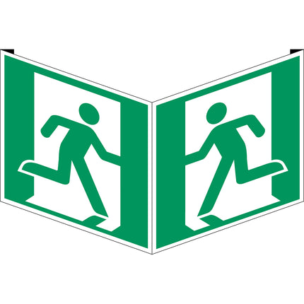 ISO Safety Sign  Emergency exit right