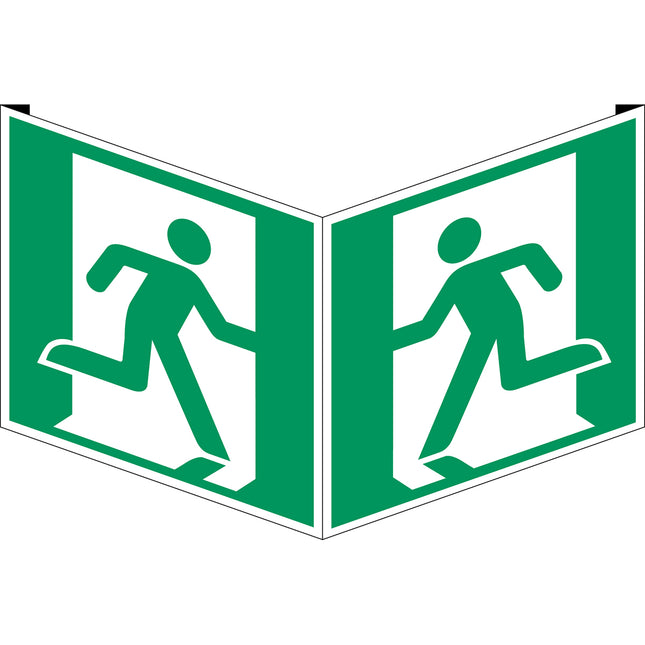 ISO Safety Sign  Emergency exit right