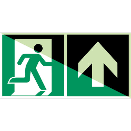 Glowinthedark safety sign