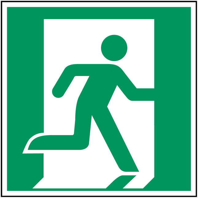 ISO Safety Sign  Emergency exit right
