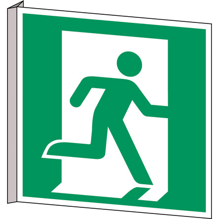 ISO Safety Sign  Emergency exit right
