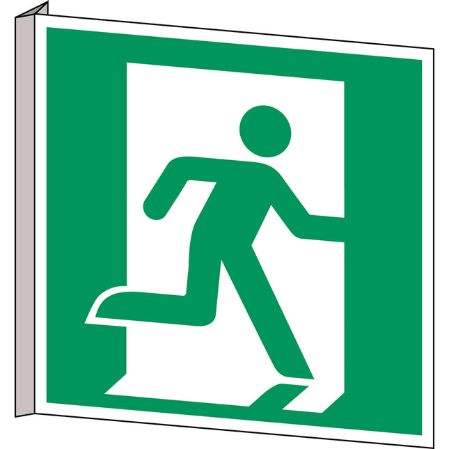 ISO Safety Sign  Emergency exit right