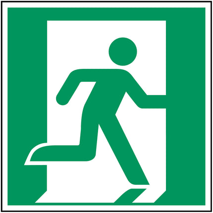 ISO Safety Sign  Emergency exit right