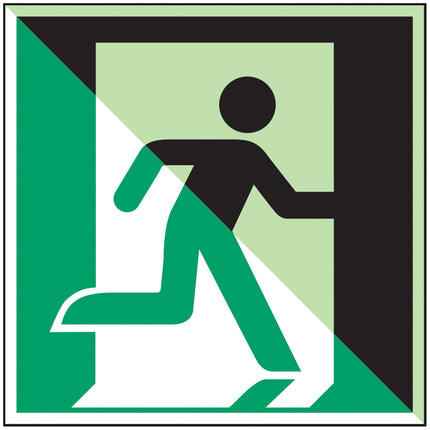 Glowinthedark safety sign