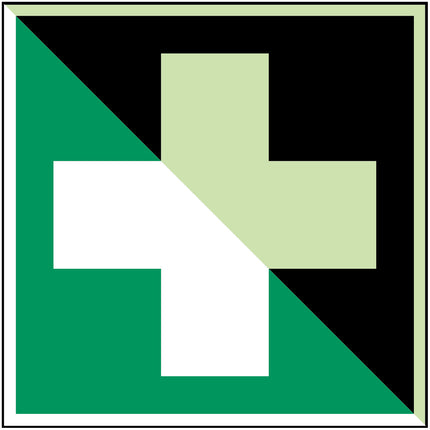 Glowinthedark safety sign