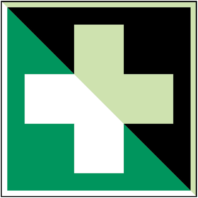 Glowinthedark safety sign