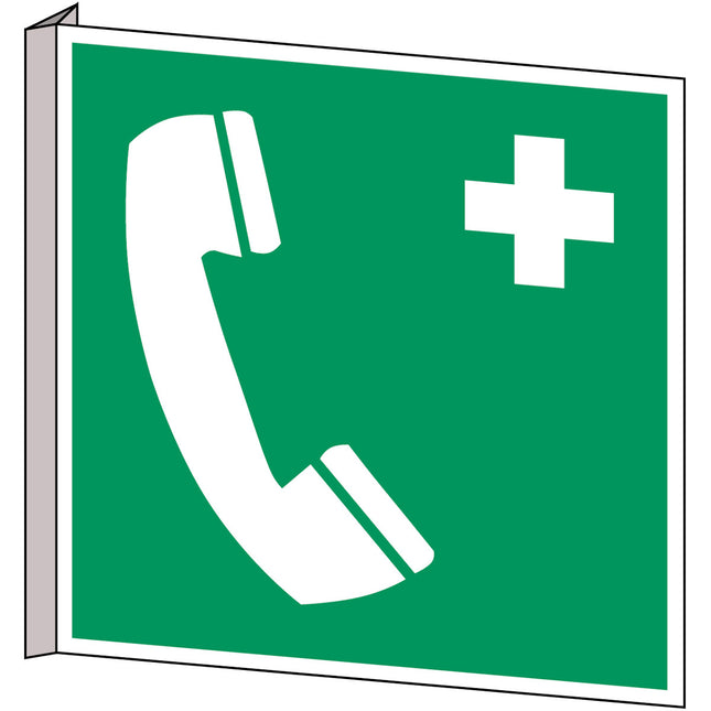 ISO Safety Sign  Emergency telephone