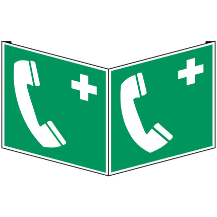 ISO Safety Sign  Emergency telephone