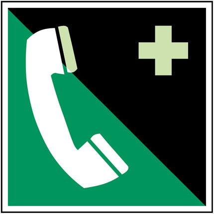 Glowinthedark safety sign