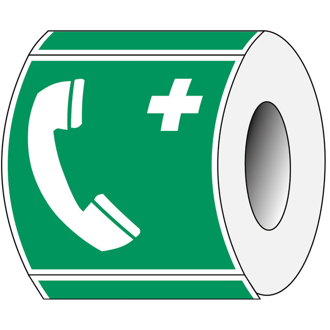 ISO Safety Sign  Emergency telephone