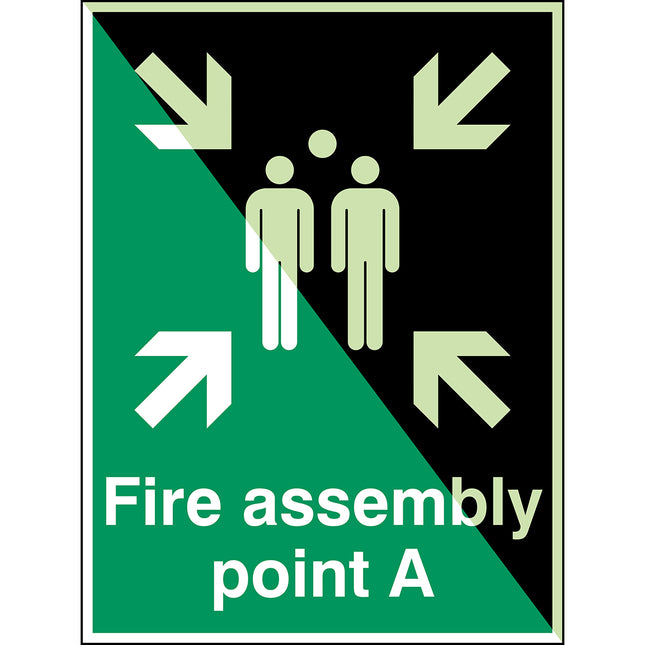 Glowinthedark safety sign